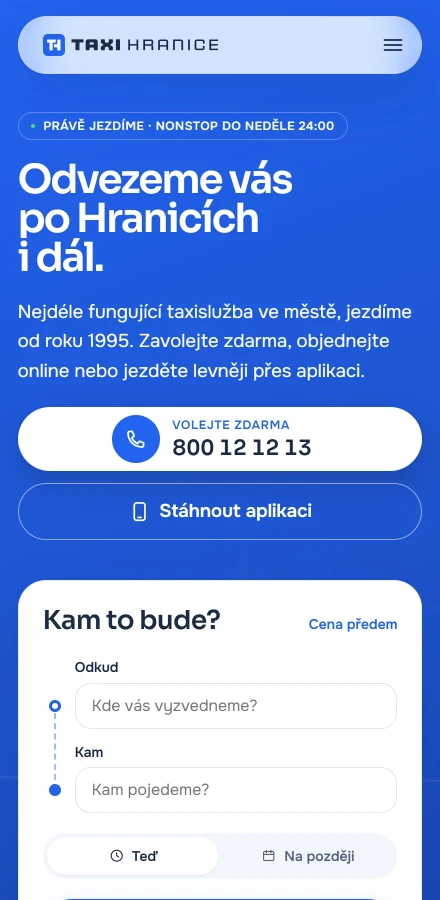 Taxi Hranice - Mobile